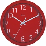 Ficha técnica e caractérísticas do produto Relógio De Parede Redondo Moderno 30cm Alumínio Não Enferruja - Ref - 6719 - Vermelho