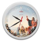 Ficha técnica e caractérísticas do produto Relógio de Parede Redondo Omega Branco Cristo no Monte das Oliveiras