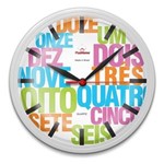 Ficha técnica e caractérísticas do produto Relógio de Parede Redondo Omega Branco Designer