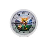 Ficha técnica e caractérísticas do produto Relógio de Parede Redondo Omega Branco Taça Mundo