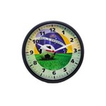 Ficha técnica e caractérísticas do produto Relógio de Parede Redondo Omega Preto Brasil