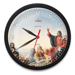 Ficha técnica e caractérísticas do produto Relógio de Parede Redondo Omega Preto Cristo no Monte das Oliveiras