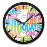 Ficha técnica e caractérísticas do produto Relógio de Parede Redondo Omega Preto Designer
