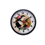 Ficha técnica e caractérísticas do produto Relógio de Parede Redondo Omega Preto Santa Rita de Cassia