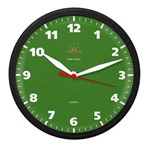 Ficha técnica e caractérísticas do produto Relógio de Parede Redondo Omega Preto Verde