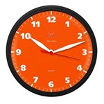 Ficha técnica e caractérísticas do produto Relógio de Parede Redondo Omega Preto Vermelho