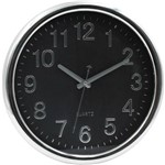 Ficha técnica e caractérísticas do produto Relógio de Parede Redondo Premium Quartz Prata 36cm