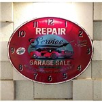 Ficha técnica e caractérísticas do produto Relógio de Parede Repair Service Garage Emmetal 49 Cm