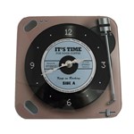 Ficha técnica e caractérísticas do produto Relógio de Parede Retrô Mod LP Vinil Keep On Rocking - Blue 20x20cm - Verito