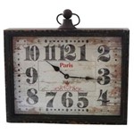Ficha técnica e caractérísticas do produto Relógio de Parede Retrô Paris