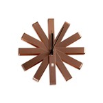 Ficha técnica e caractérísticas do produto Relógio de Parede Ribbon 30Cm Bronze