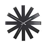 Ficha técnica e caractérísticas do produto Relógio de Parede Ribbon Umbra Preto