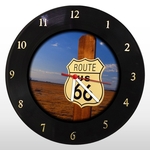 Ficha técnica e caractérísticas do produto Relógio de Parede - Route 66 - em Disco de Vinil - Mr. Rock – Turismo