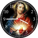 Ficha técnica e caractérísticas do produto Relógio de Parede Sagrado Coração de Jesus - Vital Quadros