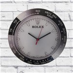 Relógio de Parede Sala Decorativo Preto Vidro Pulso 30x30x2cm - Maisaz