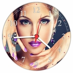 Ficha técnica e caractérísticas do produto Relógio De Parede Salão de Beleza Maquiagem Manicure