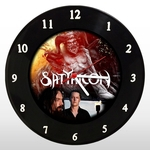 Ficha técnica e caractérísticas do produto Relógio de Parede - Satyricon - em Disco de Vinil - Mr. Rock - Black Metal