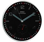 Ficha técnica e caractérísticas do produto Relógio de Parede Silencioso Black 30 349/1004 30cm Preto Kienzle