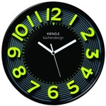 Relógio de Parede Silencioso Lime 319/1001 30cm Verde Limão Kienzle