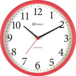 Ficha técnica e caractérísticas do produto Relógio De Parede Silencioso Redondo Vermelho 26cm 6126s-269