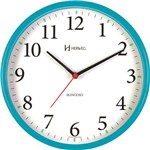Ficha técnica e caractérísticas do produto Relógio de Parede Silencioso Turquesa 26 Cm Herweg 6126S-267