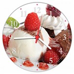 Ficha técnica e caractérísticas do produto Relógio de Parede Sorvete Sorveterias Gourmet Decorar - Vital Quadros