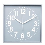 Ficha técnica e caractérísticas do produto Relógio de Parede Square Round Cinza 28X28CM - Urban