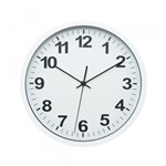 Ficha técnica e caractérísticas do produto Relógio de Parede Standart Numbers Branco e Preto 30cm - Urban