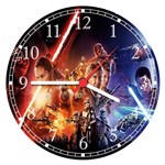 Ficha técnica e caractérísticas do produto Relógio de Parede Star Wars Cinema Clássicos Decorar Geek - Vital Quadros