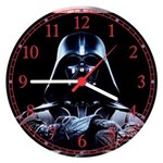 Ficha técnica e caractérísticas do produto Relógio de Parede Star Wars Darth Vader Decorar Sala