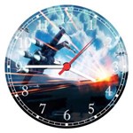 Ficha técnica e caractérísticas do produto Relógio de Parede Star Wars Nave Salas Decorações