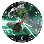 Ficha técnica e caractérísticas do produto Relógio De Parede Star Wars Yoda Filme Séries
