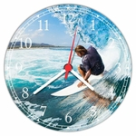 Ficha técnica e caractérísticas do produto Relógio De Parede Surf Esporte Radical Mar Prancha Decoração