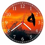 Ficha técnica e caractérísticas do produto Relógio de Parede Surf Surfista Praia Mar Prancha Onda