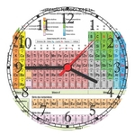 Ficha técnica e caractérísticas do produto Relógio De Parede Tabela Periódica Química Biologia Laboratório