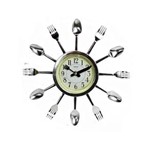 Ficha técnica e caractérísticas do produto Relógio de Parede Talheres 29 Cm Decorativo Cozinha - MIX8 384125