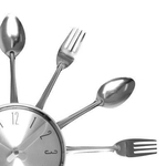 Ficha técnica e caractérísticas do produto Relógio De Parede Talheres Gourmet Decorativo Lindo Presente