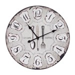 Ficha técnica e caractérísticas do produto Relógio de Parede Talheres Oldway Cinza
