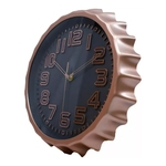 Ficha técnica e caractérísticas do produto Relógio De Parede Tampa De Garrafa Numeração Arábica 32x32cm