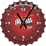 Ficha técnica e caractérísticas do produto Relógio de Parede Tampinha Brahma Chopp Analógico em Madeira MDF