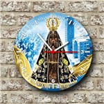 Relógio de Parede Tema Catolico Religioso Nossa Senhora Aparecida - Armazem