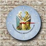 Relógio de Parede Tema Catolico Religioso Sagrada Família - Armazem