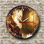 Ficha técnica e caractérísticas do produto Relógio de Parede Tema Catolico Santos Religioso Padre Pio - Armazem