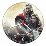 Ficha técnica e caractérísticas do produto Relógio de Parede Thor Super Heróis Decoração Quartz - Vital Quadros