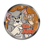 Ficha técnica e caractérísticas do produto Relógio de Parede Urban HB Tom e Jerry - Laranja