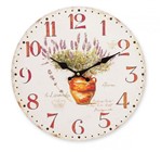 Relógio de Parede Vase 34cm MDF Hauskraft