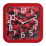 Ficha técnica e caractérísticas do produto Relógio de Parede Vermelho 6663-044 Herweg - Vermelho
