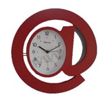 Relógio de Parede Vermelho Arroba - Capricho