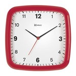 Ficha técnica e caractérísticas do produto Relógio de Parede Vermelho Pantone 711 24x24x4 Herweg - Vermelho