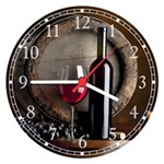 Ficha técnica e caractérísticas do produto Relógio de Parede Vinhos Bebidas Restaurantes Interiores